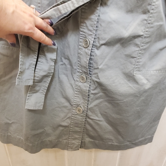 TALBOTS Trench Safari Khaki  Dress w/ Belt & Pockets Size 14 - EUC! - Picture 6 of 13